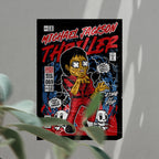 MJ Thriller Art Wall Decor – Retro Cartoon Comic Poster