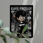 Elvis Presley Art Wall Decor – Retro Cartoon Comic Poster