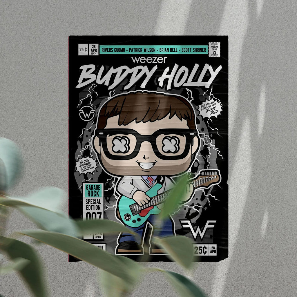 Weezer Art Wall Decor – Retro Cartoon Comic Poster