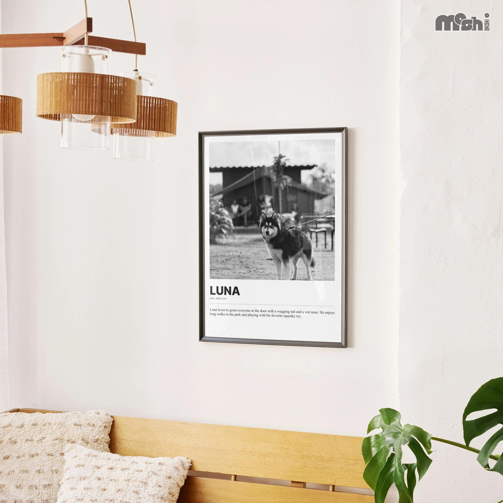 Adorable Pet Photo Print - Heartwarming Portrait of Your Furry Friend