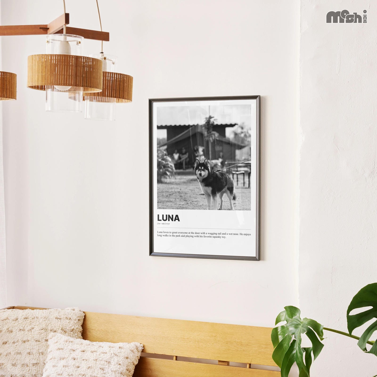 Adorable Pet Photo Print - Heartwarming Portrait of Your Furry Friend