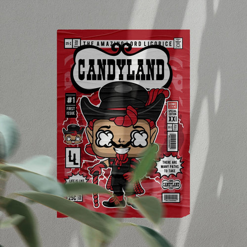 Candy Land Pop Art Wall Decor – Retro Cartoon Comic Poster