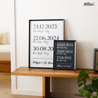 Our First Dates Wall Art