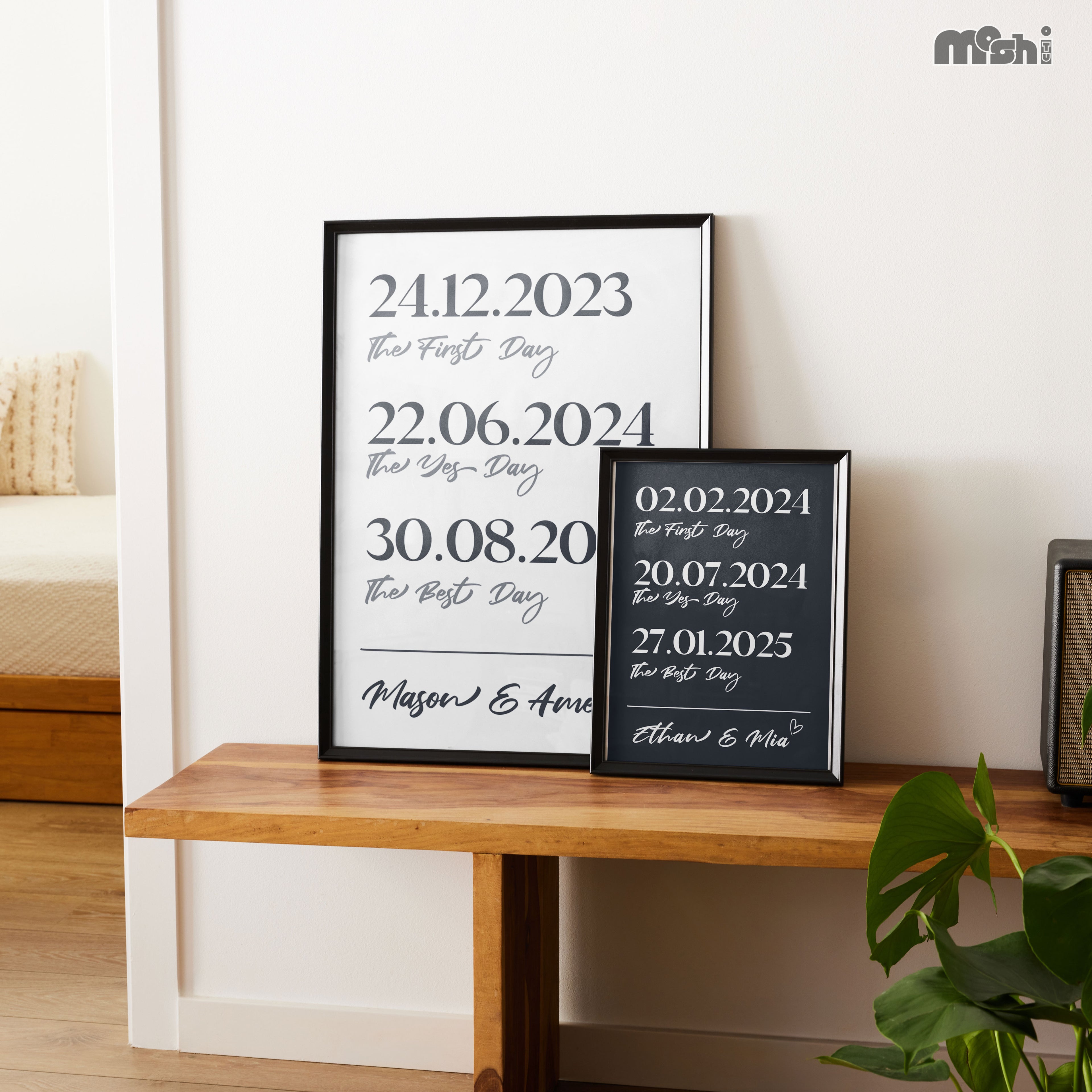 Our First Dates Wall Art