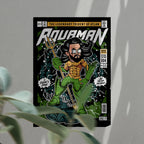 Aquaman Pop Art Wall Decor – Retro Cartoon Comic Poster