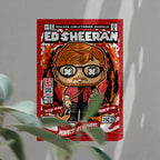 Ed Sheeran Art Wall Decor – Retro Cartoon Comic Poster