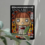 Annabelle Pop Art Wall Decor – Retro Cartoon Comic Poster
