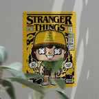 Stranger Things Dustin Art Wall Decor – Retro Cartoon Comic Poster