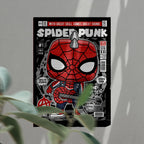Spider Punk Art Wall Decor – Retro Cartoon Comic Poster