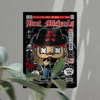 Bret Michaels Pop Art Wall Decor – Retro Cartoon Comic Poster