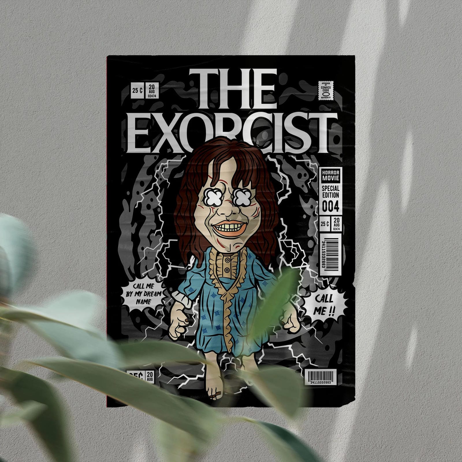 The Exorcist Art Wall Decor – Retro Cartoon Comic Poster