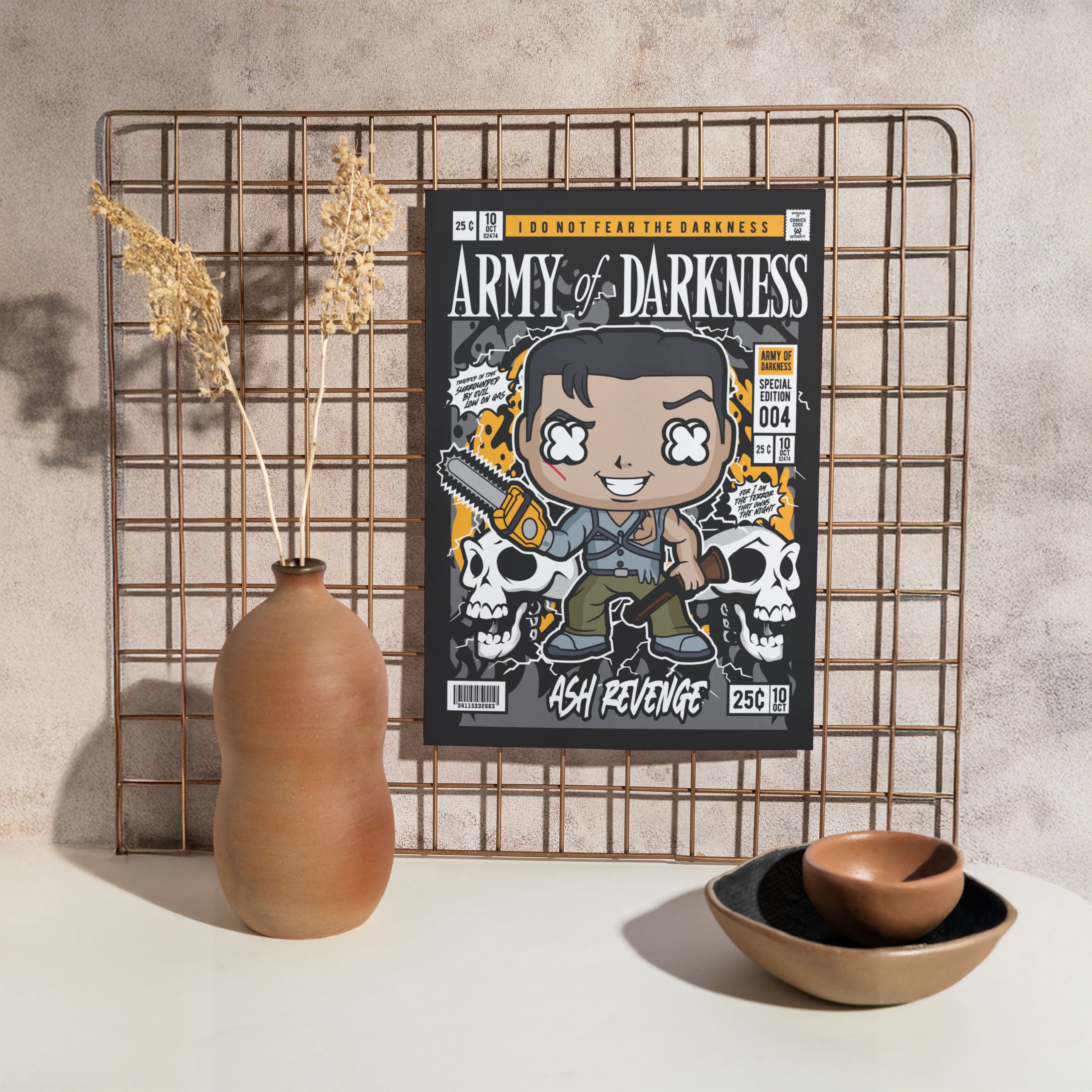 Army of Darkness Pop Art Wall Decor – Retro Cartoon Comic Poster