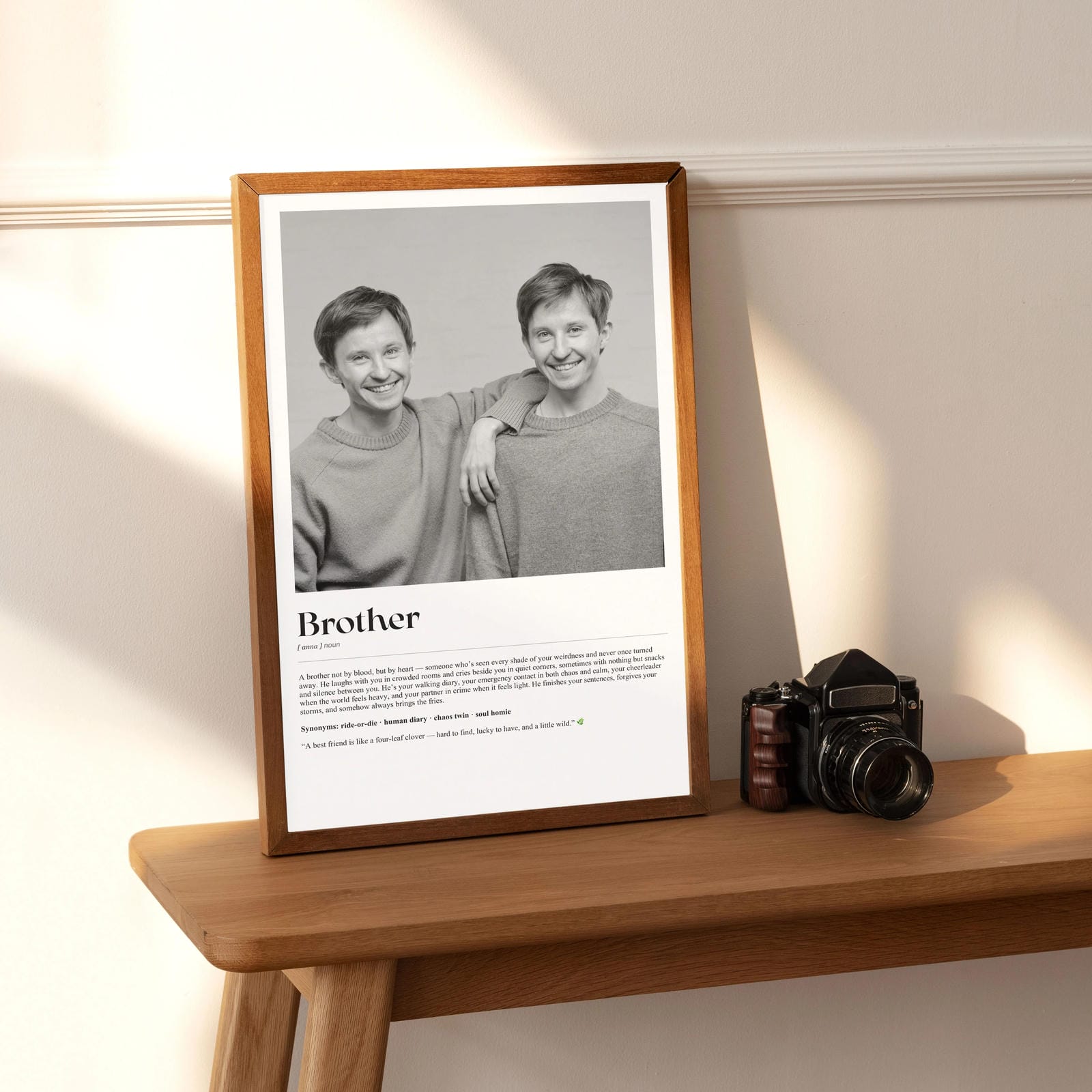 The Best Brother Gift – Heartfelt Frame for Siblings