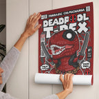 Deadpool Trex Art Wall Decor – Retro Cartoon Comic Poster