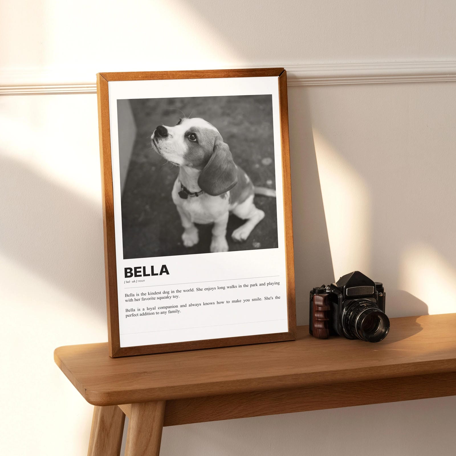 Adorable Pet Photo Print - Heartwarming Portrait of Your Furry Friend
