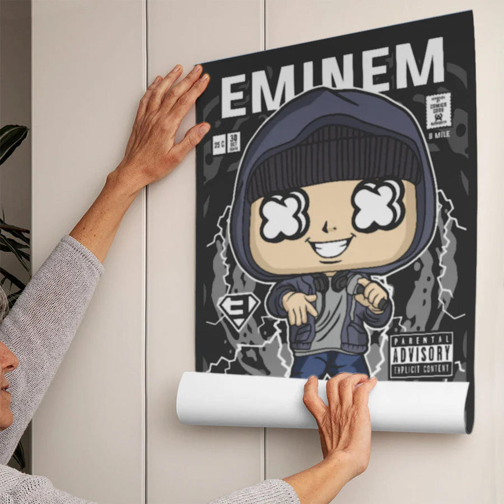 Eminem Art Wall Decor – Retro Cartoon Comic Poster