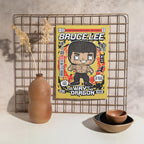 Bruce Lee Pop Art Wall Decor – Retro Cartoon Comic Poster