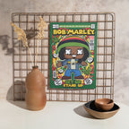 Bob Marley Pop Art Wall Decor – Retro Cartoon Comic Poster
