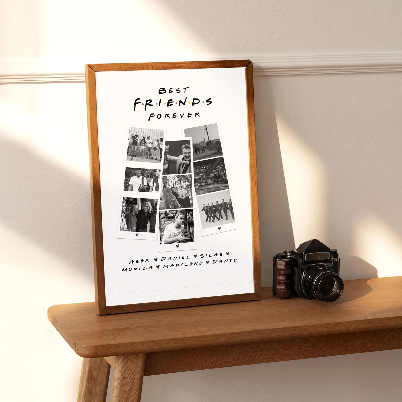 Personalized Friends TV Show-Inspired Best Friends Collage