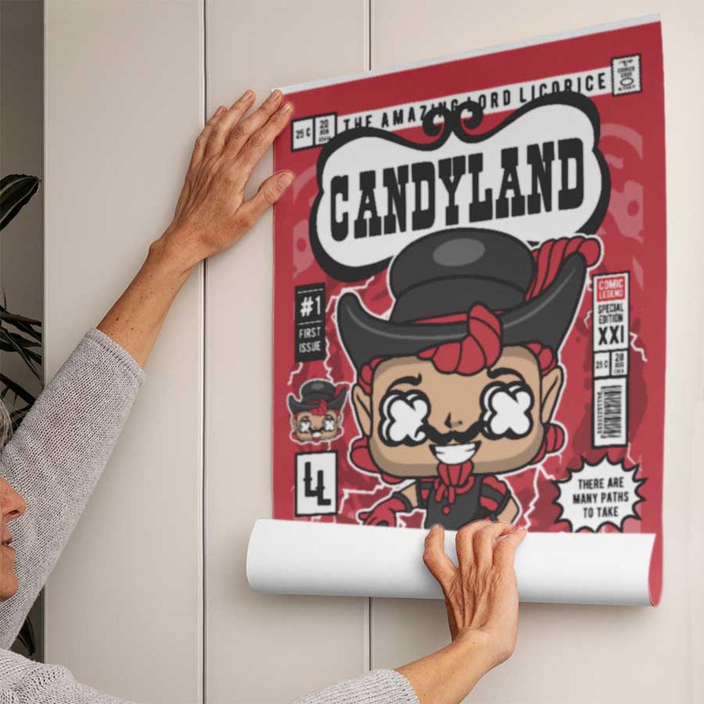 Candy Land Pop Art Wall Decor – Retro Cartoon Comic Poster