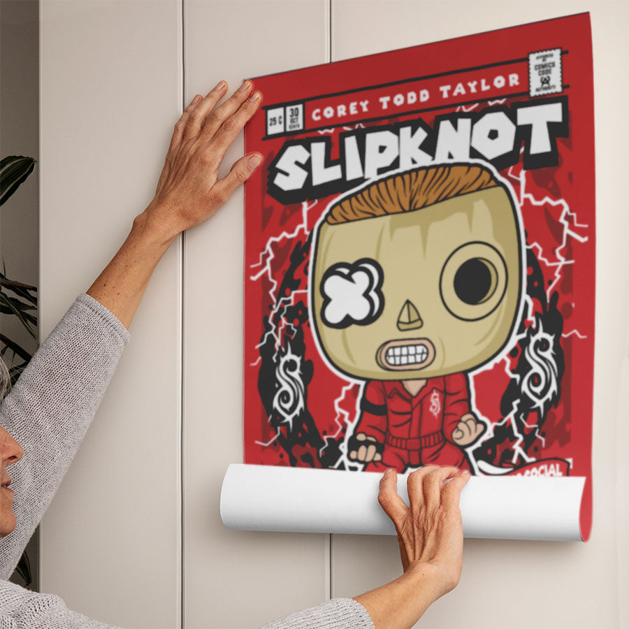 Corey Slipknot Art Wall Decor – Retro Cartoon Comic Poster