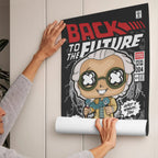 Dr Emmett Back to the Future Art Wall Decor – Retro Cartoon Comic Poster
