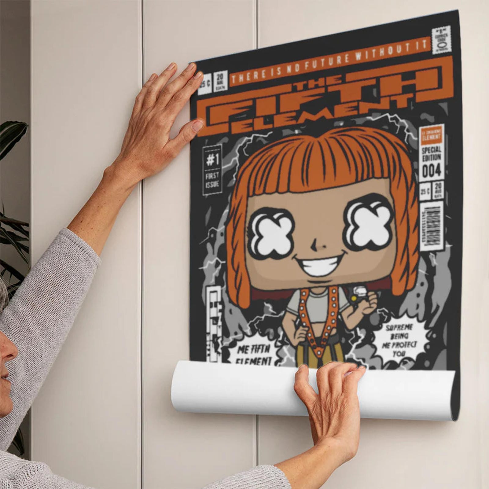 Fifth Element Art Wall Decor – Retro Cartoon Comic Poster