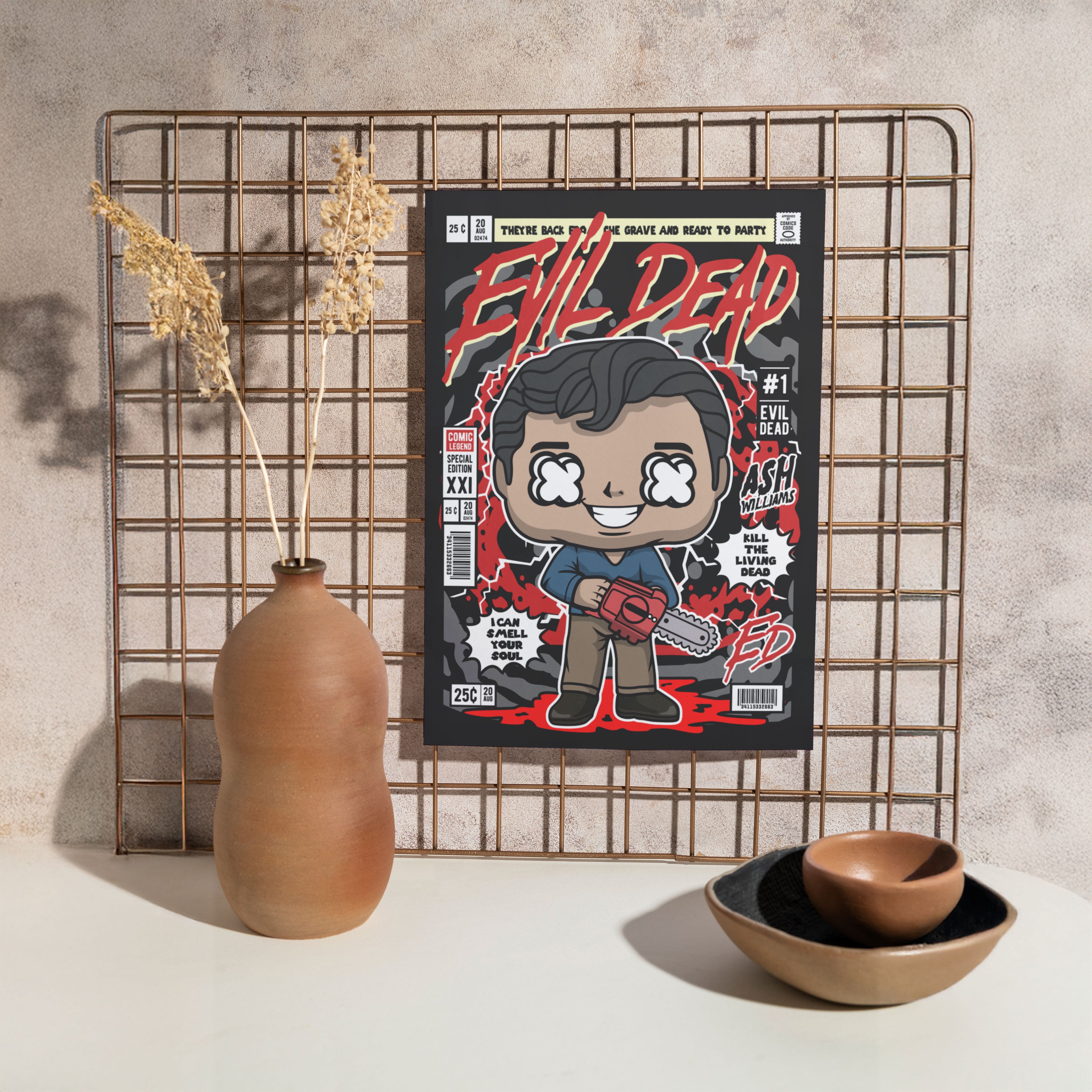 Evil Dead Pop Art Wall Decor – Retro Cartoon Comic Poster