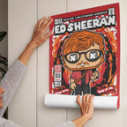 Ed Sheeran Art Wall Decor – Retro Cartoon Comic Poster