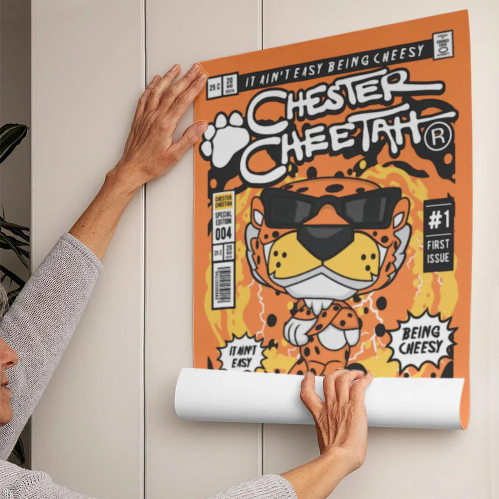 Chester Cheetah Art Wall Decor – Retro Cartoon Comic Poster