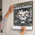 Crossbones Art Wall Decor – Retro Cartoon Comic Poster