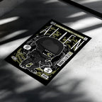 Alien Pop Art Wall Decor – Retro Cartoon Comic Poster