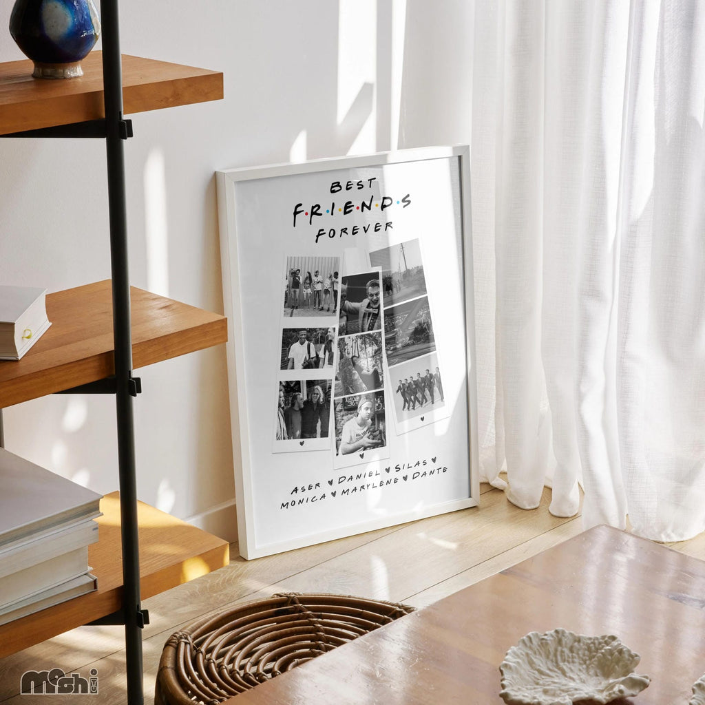 Personalized Friends TV Show-Inspired Best Friends Collage
