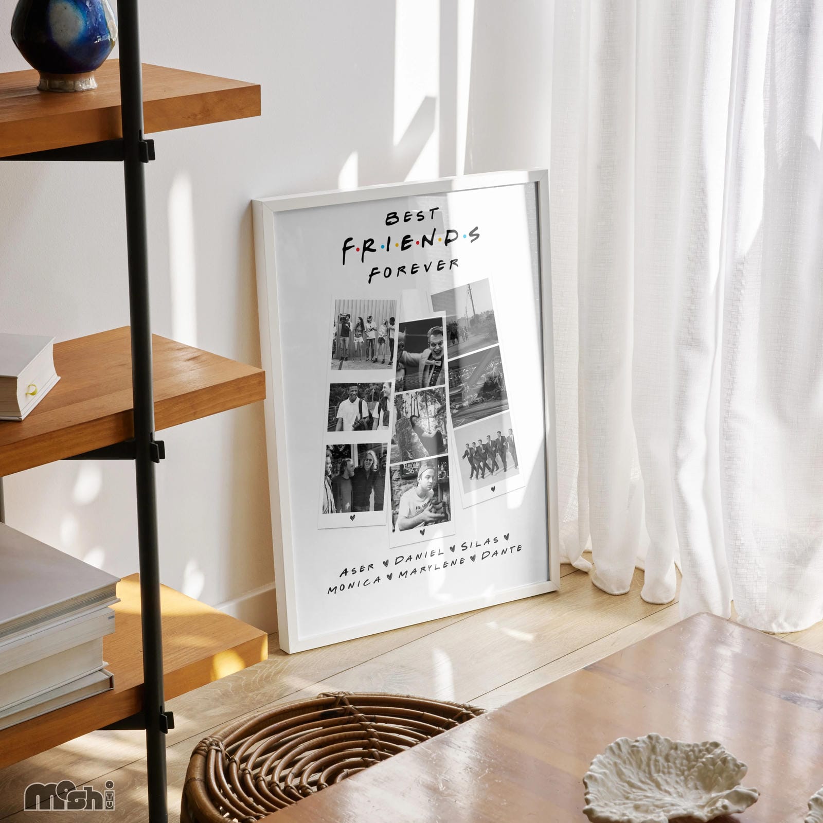 Personalized Friends TV Show-Inspired Best Friends Collage