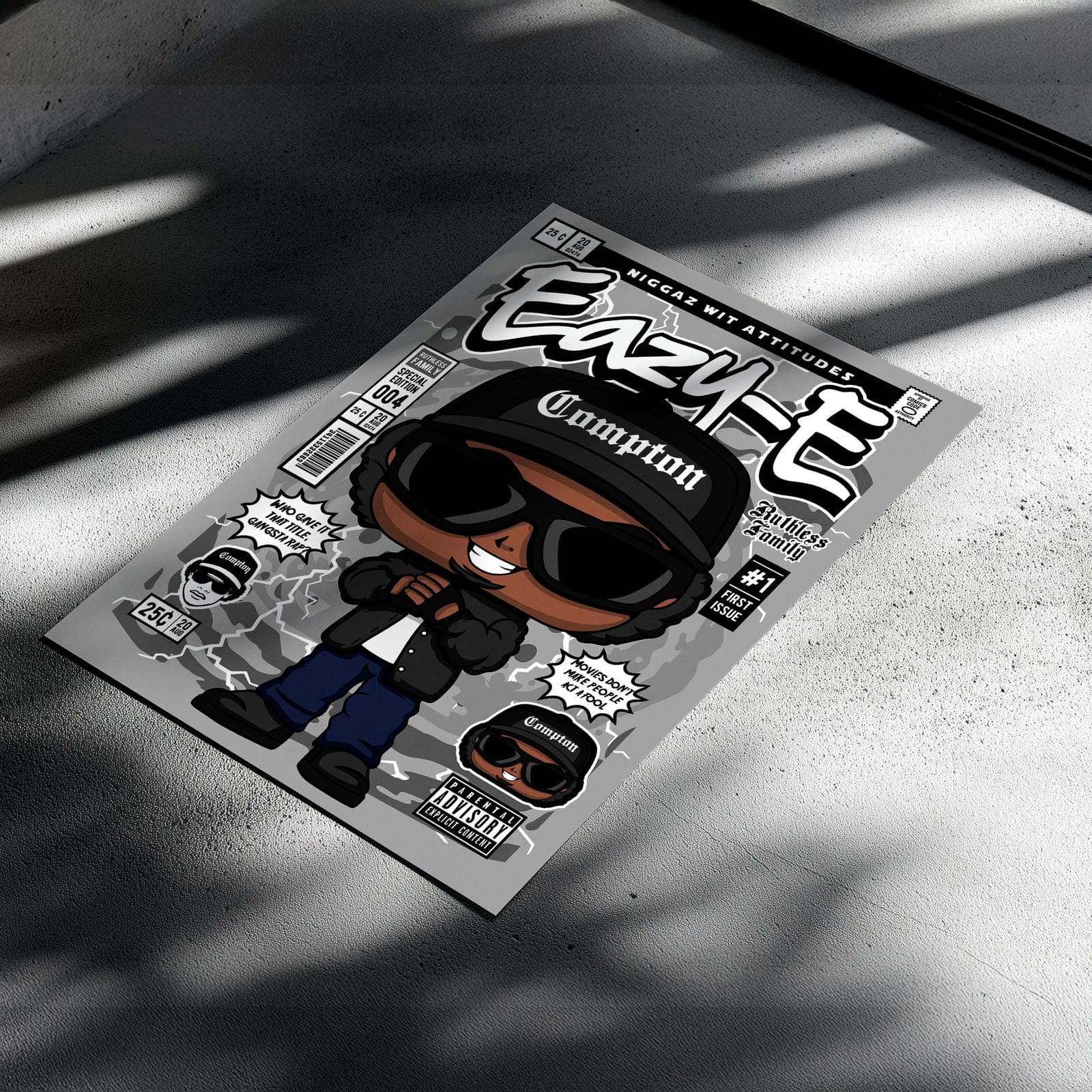 Easy E Art Wall Decor – Retro Cartoon Comic Poster