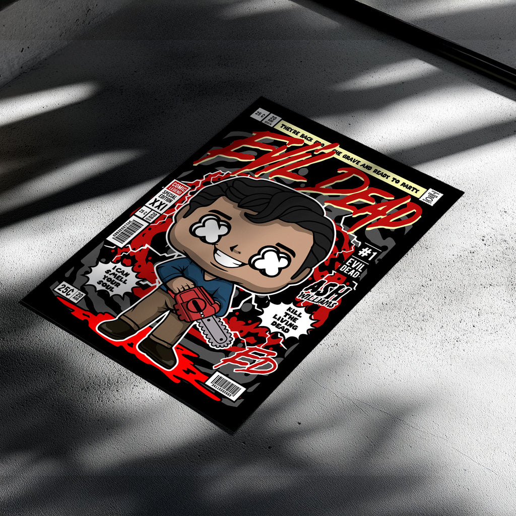 Evil Dead Pop Art Wall Decor – Retro Cartoon Comic Poster
