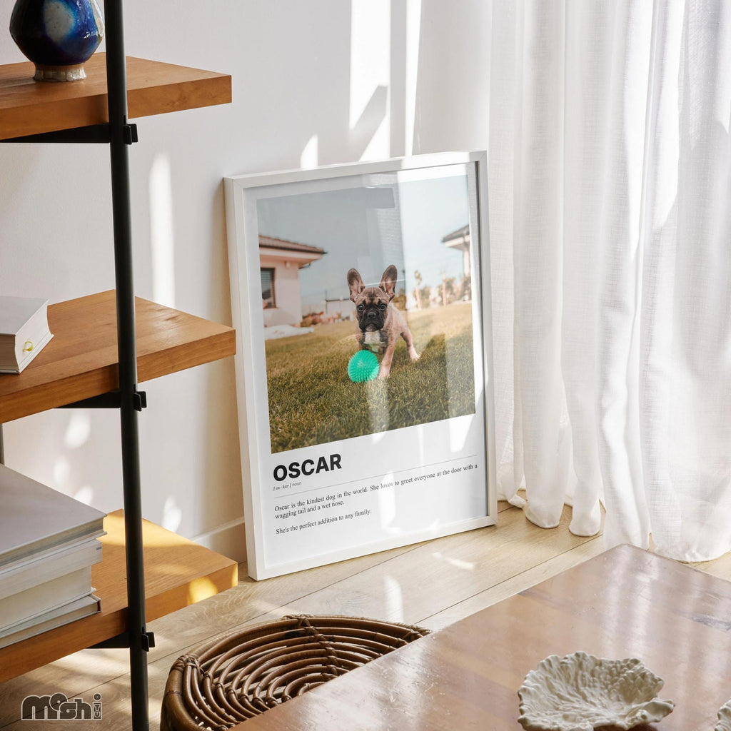 Adorable Pet Photo Print - Heartwarming Portrait of Your Furry Friend