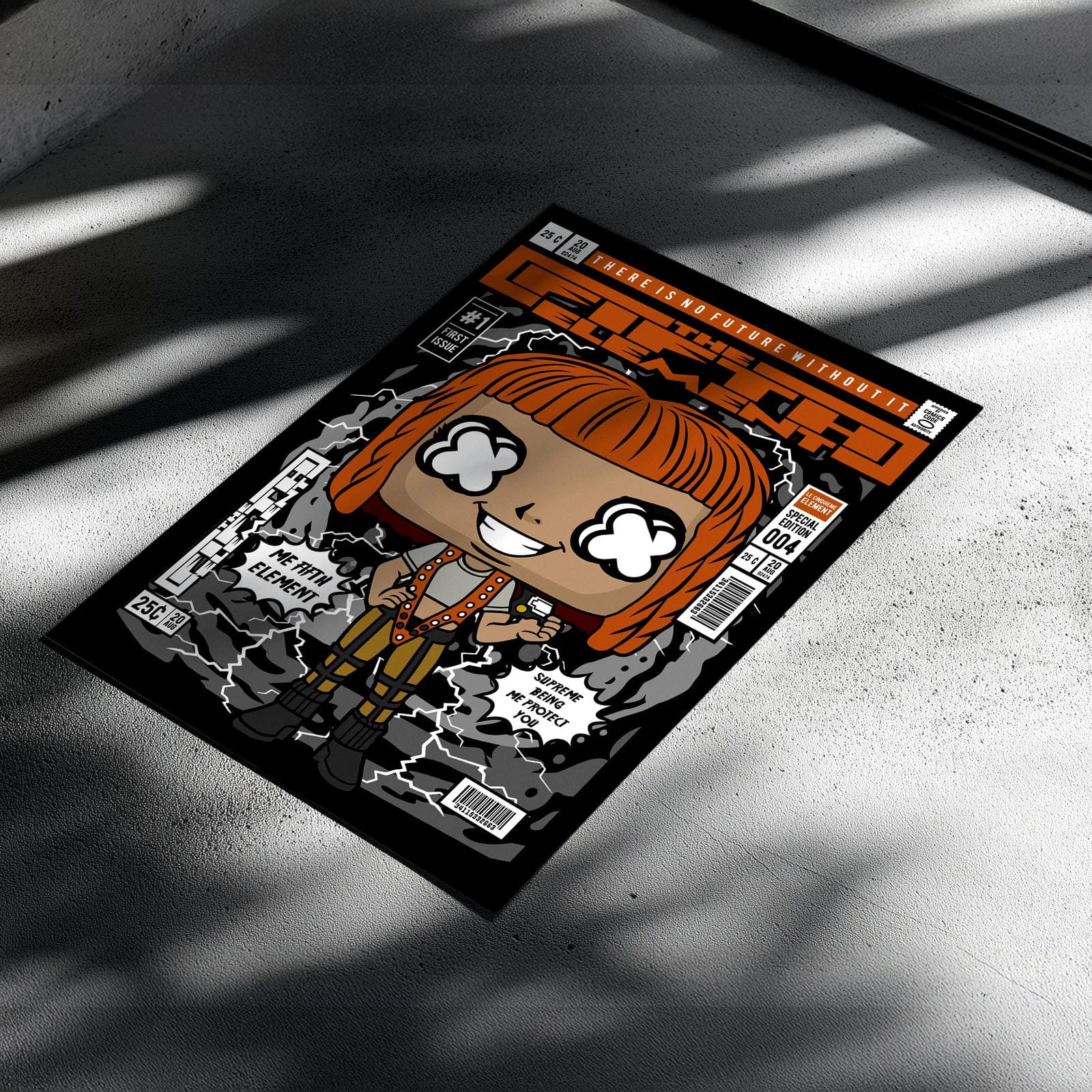 Fifth Element Art Wall Decor – Retro Cartoon Comic Poster