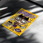 Bombshells Batgirl Pop Art Wall Decor – Retro Cartoon Comic Poster