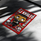 DJ Khaled Art Wall Decor – Retro Cartoon Comic Poster