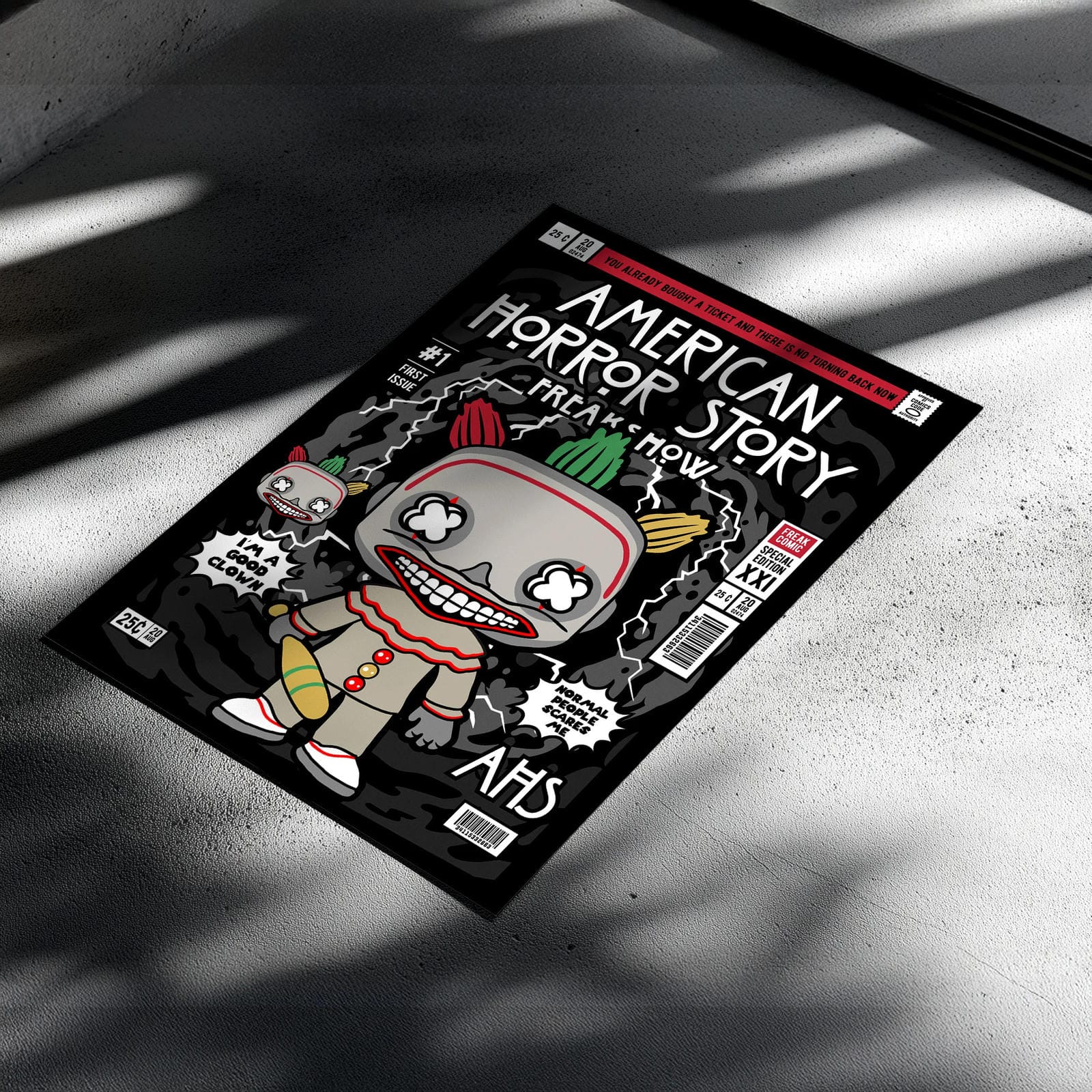 Freak Show American Horror Art Wall Decor – Retro Cartoon Comic Poster