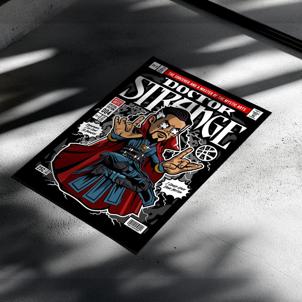 Doctor Strange Art Wall Decor – Retro Cartoon Comic Poster