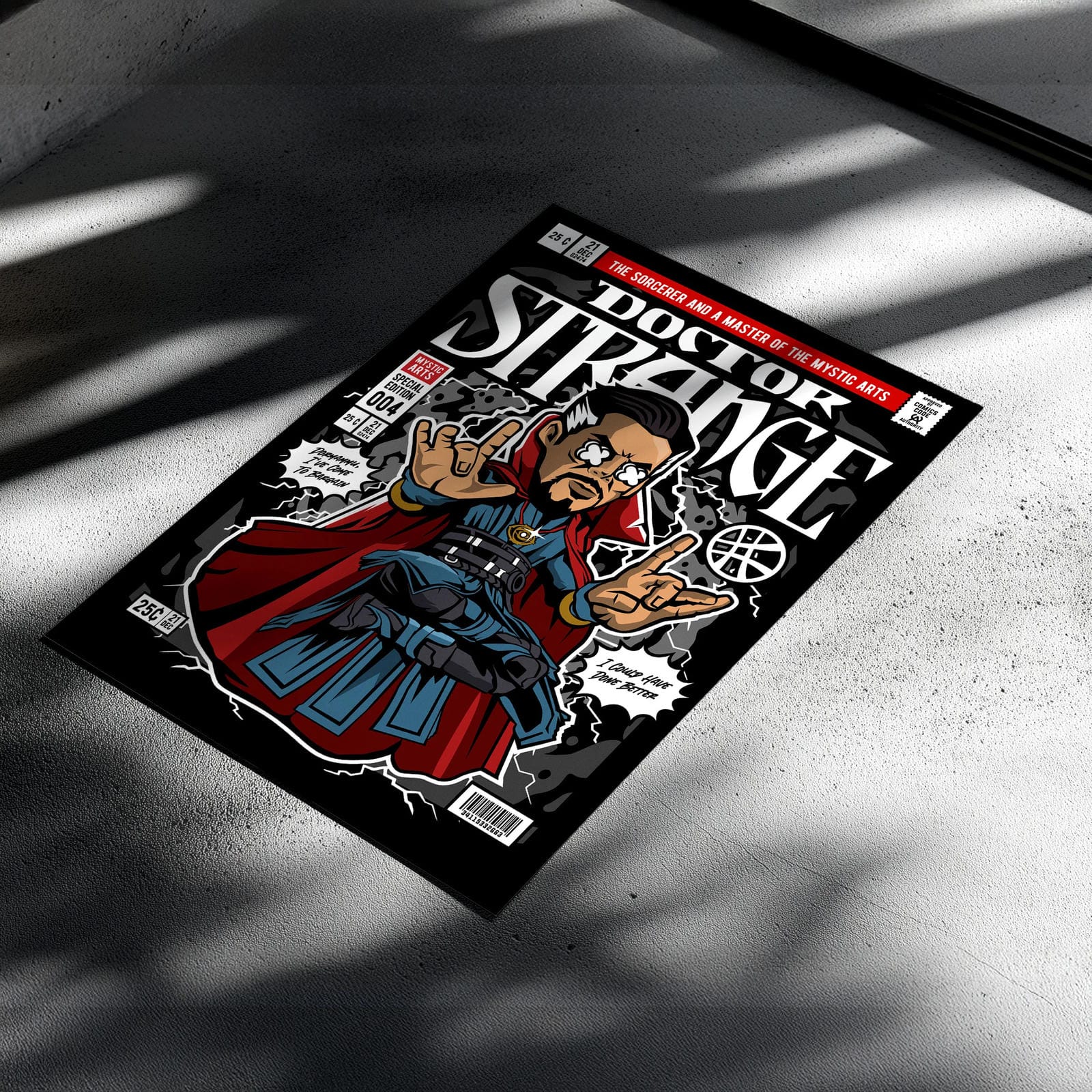 Doctor Strange Art Wall Decor – Retro Cartoon Comic Poster