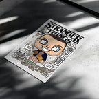 Eleven Stranger Things Art Wall Decor – Retro Cartoon Comic Poster