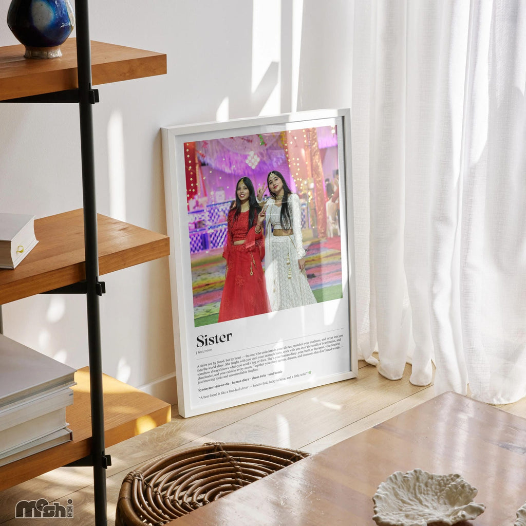 The Best Sister Gift – Heartfelt Frame for Siblings