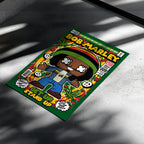 Bob Marley Pop Art Wall Decor – Retro Cartoon Comic Poster