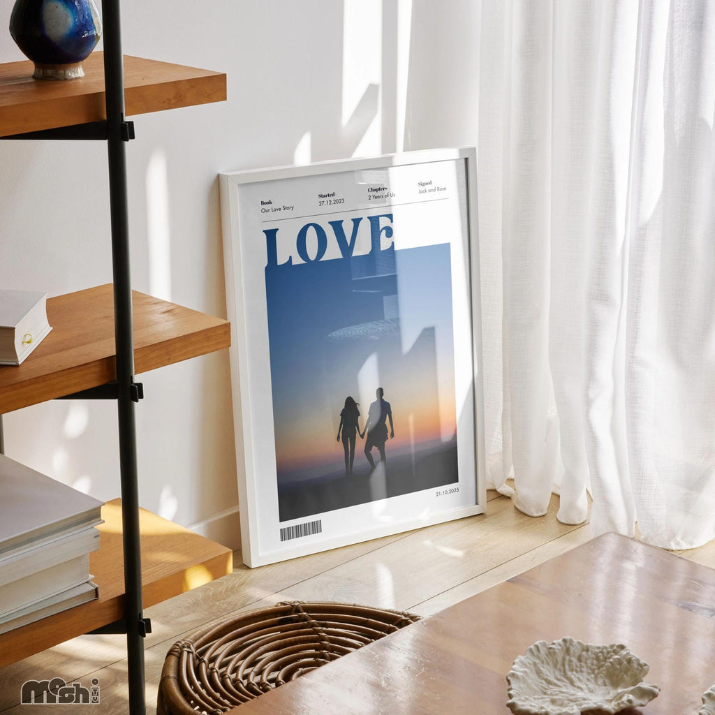 Personalized Love Story Book Cover – A Romantic Keepsake for Couples