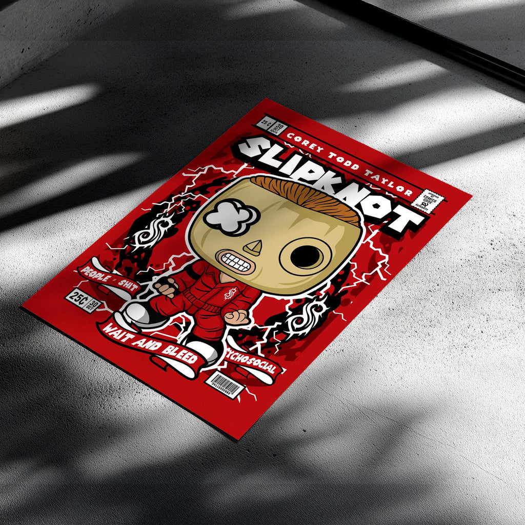 Corey Slipknot Art Wall Decor – Retro Cartoon Comic Poster