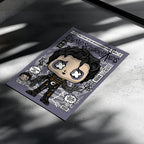 Edward Scrissorhands Art Wall Decor – Retro Cartoon Comic Poster