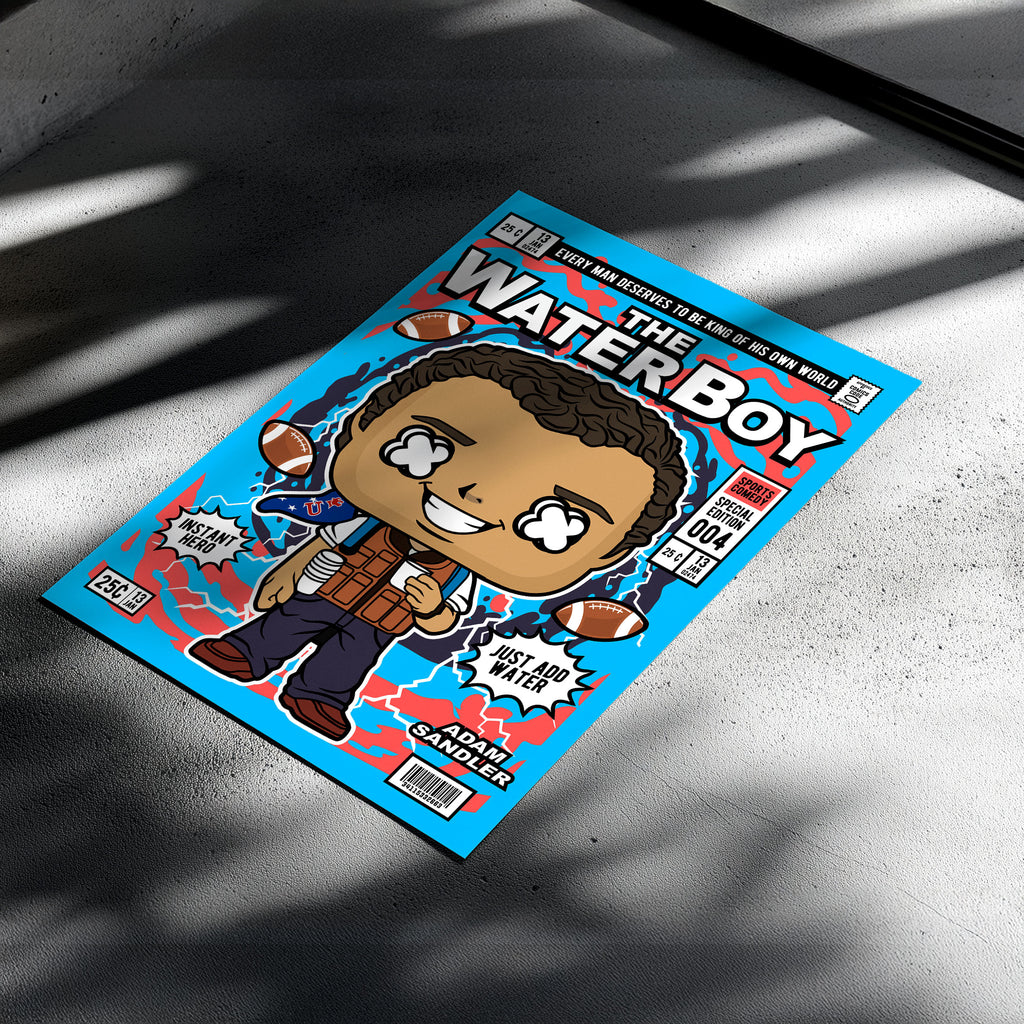 The Waterboy Pop Art Wall Decor – Retro Cartoon Comic Poster